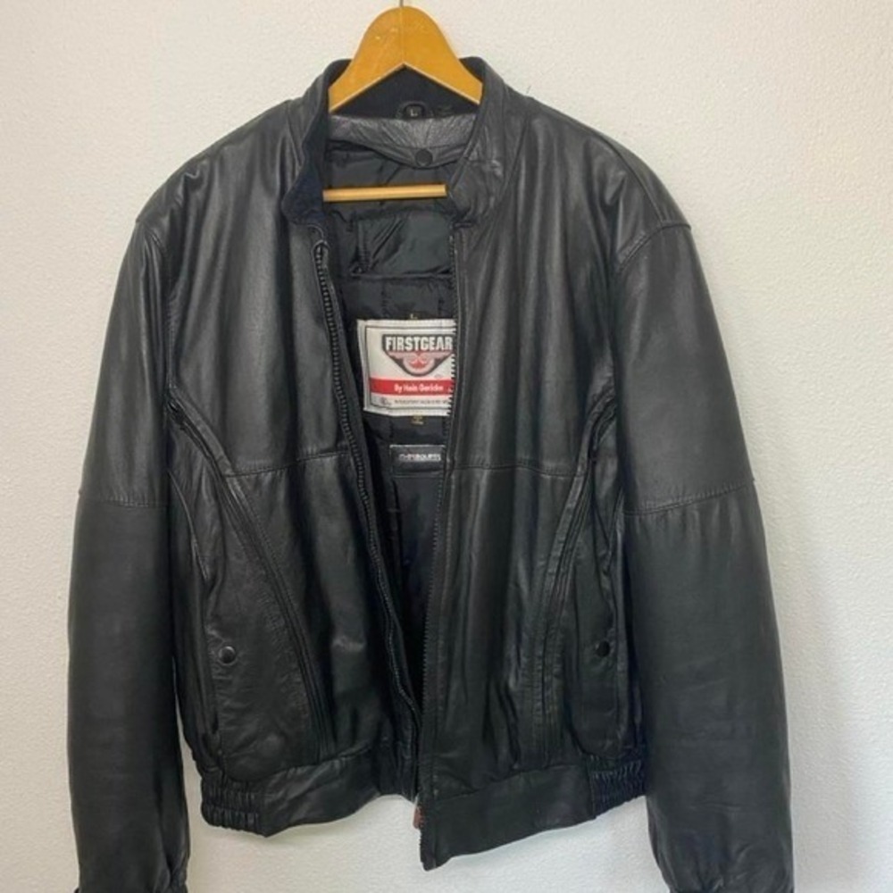 FirstGear by Hein Gericke Learher Motorcycle Jacket Size L - Picture 2 of 8